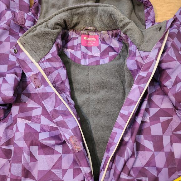 Mountain Warehouse Snow Jacket Womens 14 Winter Ski Coat Geometric Triangle - Picture 8 of 14